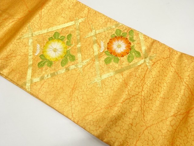 JAPANESE KIMONO / NAGOYA OBI / EMBROIDERY / KIKU